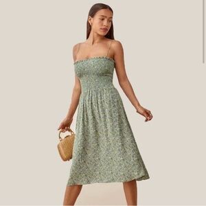 Reformation Sable Midi Dress in Sprite
